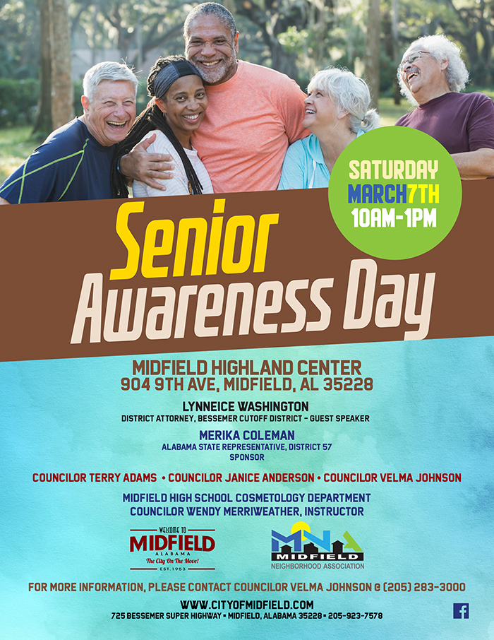 Senior Awareness Day March 7, 2020 to Midfield, Alabama